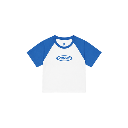 Groove Signature Baby Tee "Blue/White"