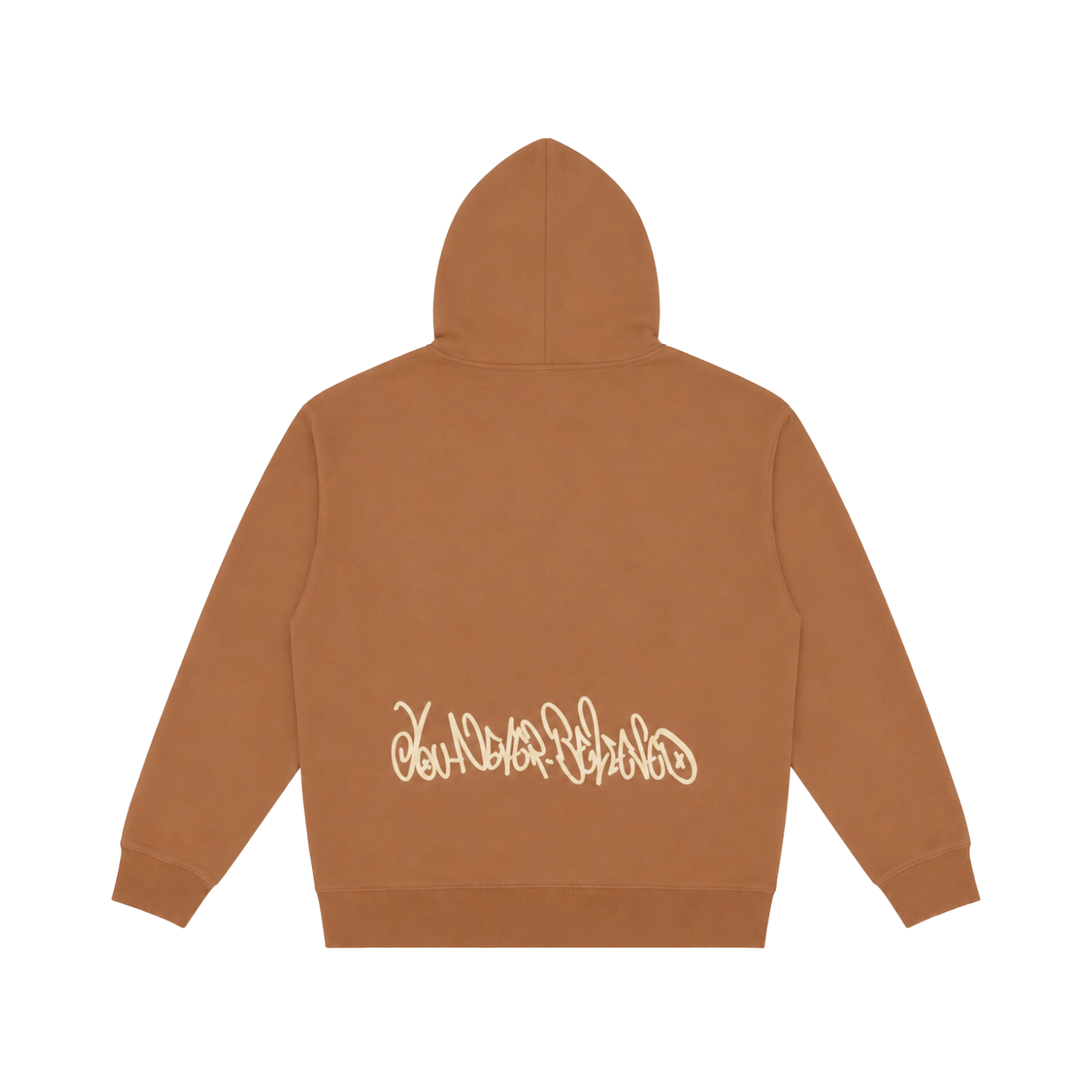 Brown Groove Hoodie "YouNeverBelieved"