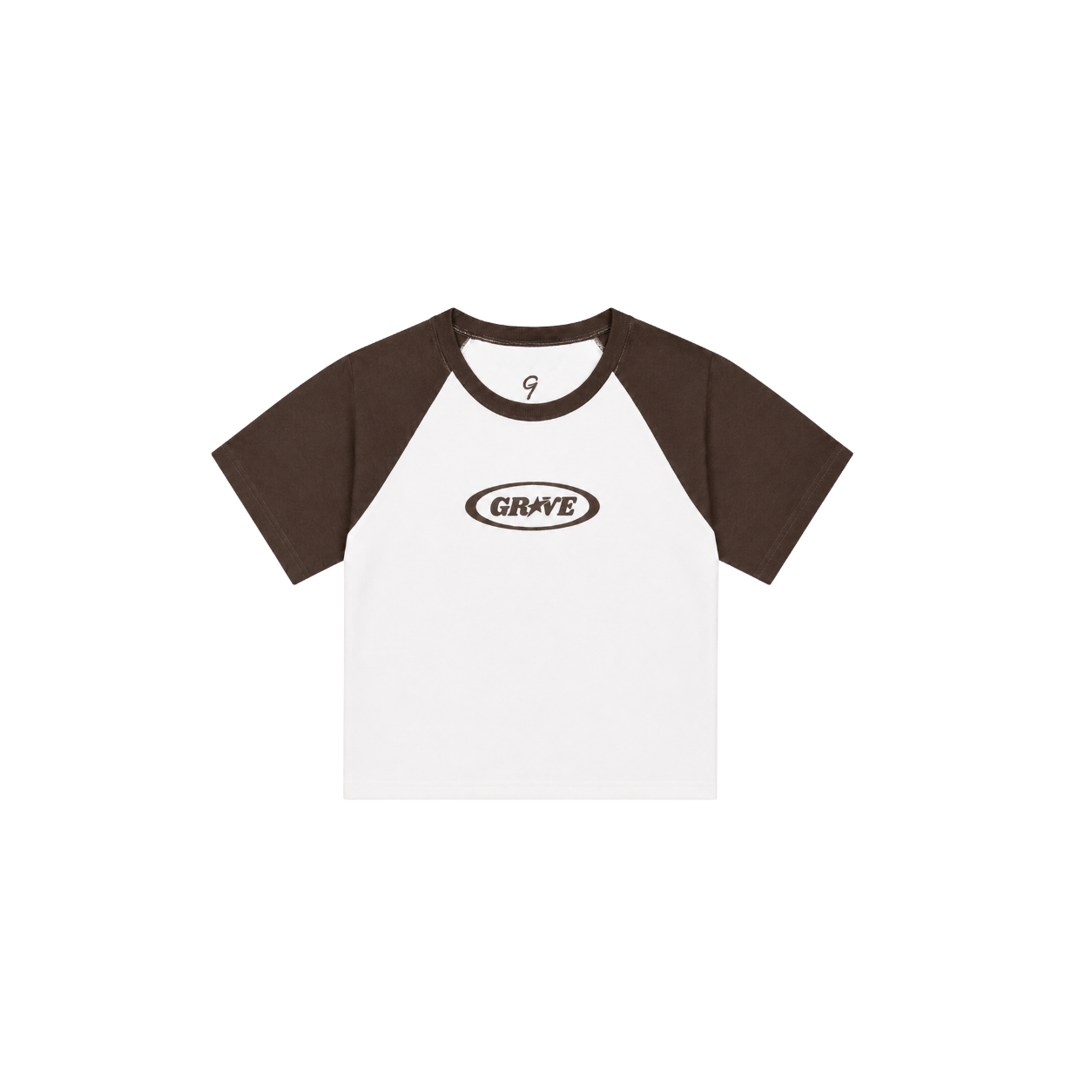 Groove Signature Baby Tee Brown/White