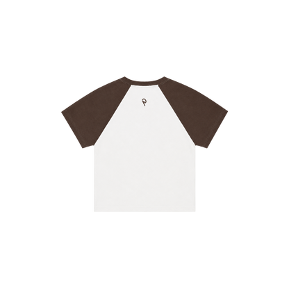 Groove Signature Baby Tee Brown/White