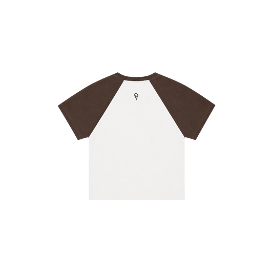 Groove Signature Baby Tee Brown/White